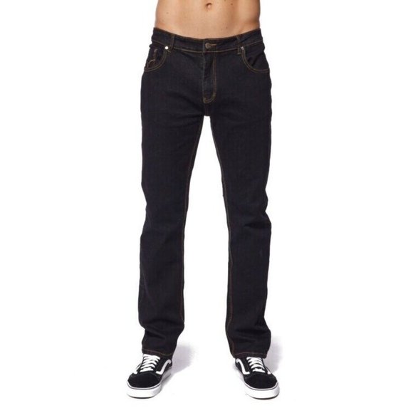 House Of Lords Black Slim Straight Jeans W 34 L‎ 30.5 5 pocket - Picture 1 of 9